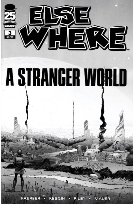 Elsewhere #3 Cover D- Walking Dead #93 B&W Tribute Cover [Image Comic] THUMBNAIL