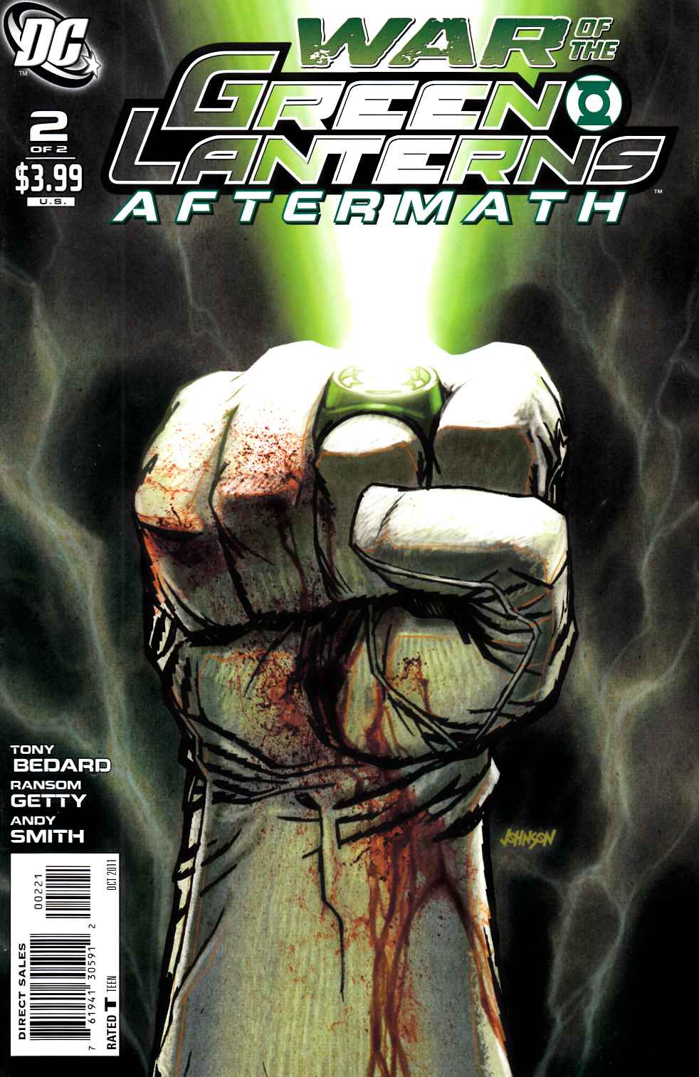 War of the Green Lanterns Aftermath #2 Johnson Variant Cover [DC Comic] Near Mint (9.4) THUMBNAIL
