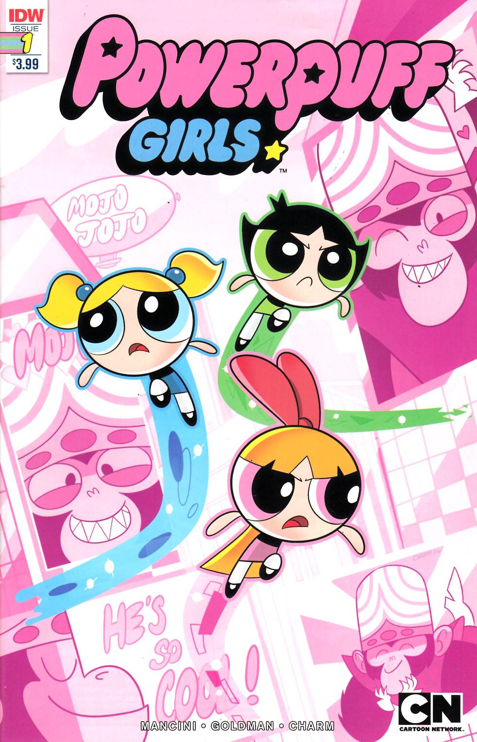 Powerpuff Girls #1 Second Printing Very Fine (8.0) [IDW Comic] LARGE