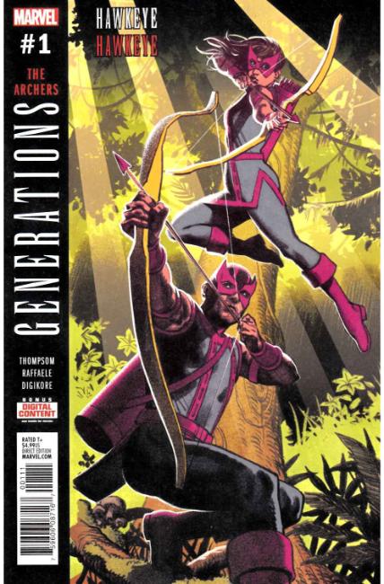 Generations Hawkeye & Hawkeye #1 Near Mint (9.4) [Marevel Comic] THUMBNAIL