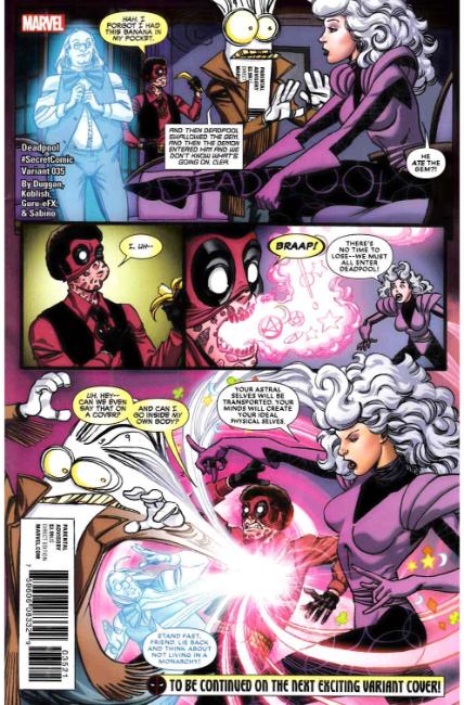 Deadpool #35 Koblish Secret Comics Variant Cover [Marvel Comic] THUMBNAIL