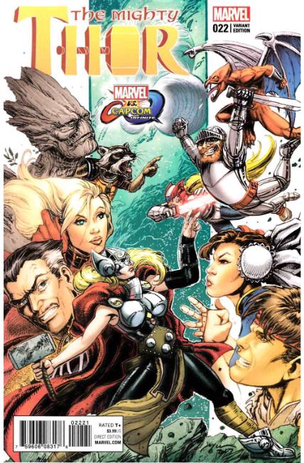 Mighty Thor #22 Chin Marvel vs Capcom Variant Cover [Marvel Comic] THUMBNAIL