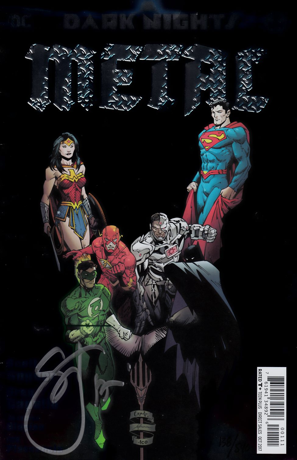 Dark Nights Metal #1 Snyder Signed DF Edition Near Mint (9.4) [DC Comic] THUMBNAIL