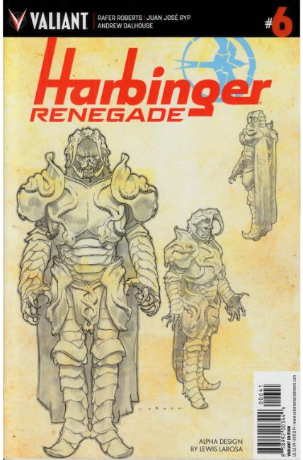 Harbinger Renegade #6 Cover D- LaRosa Character Design Variant [Valiant Comic] LARGE