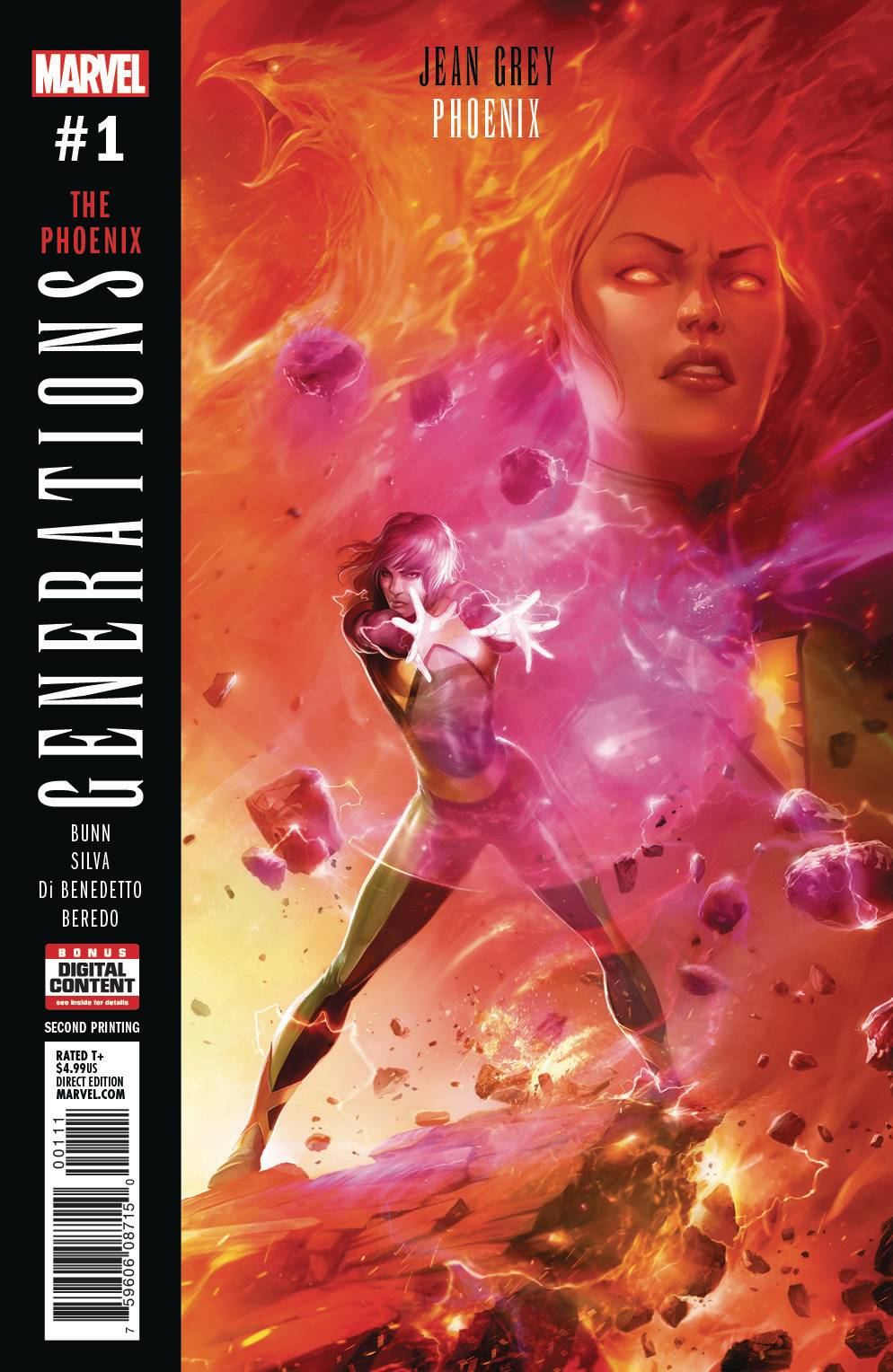 Generations Phoenix & Jean Grey #1 Second Printing [Marvel Comic] LARGE