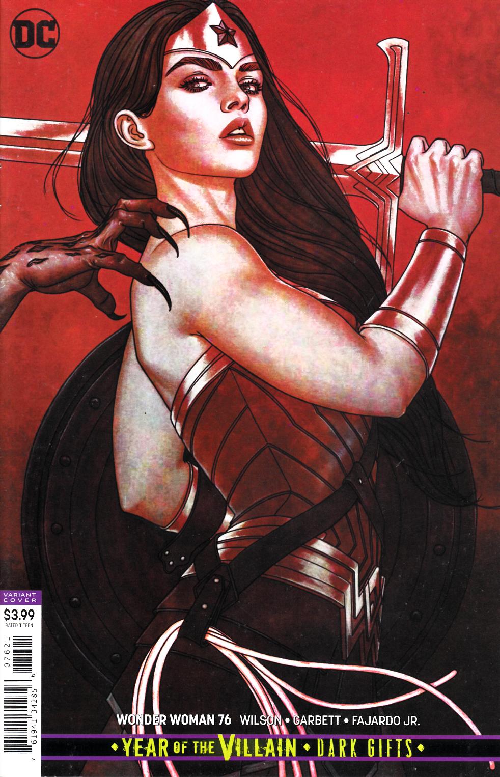 Wonder Woman #76 Frison Variant Cover Fine (6.0) [DC Comic] LARGE