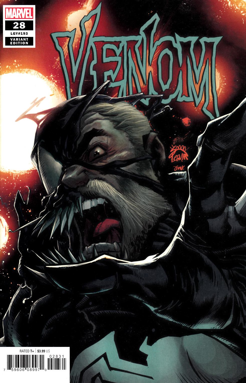 Venom #28 Stegman Variant Cover Near Mint (9.4) [Marvel Comic] LARGE