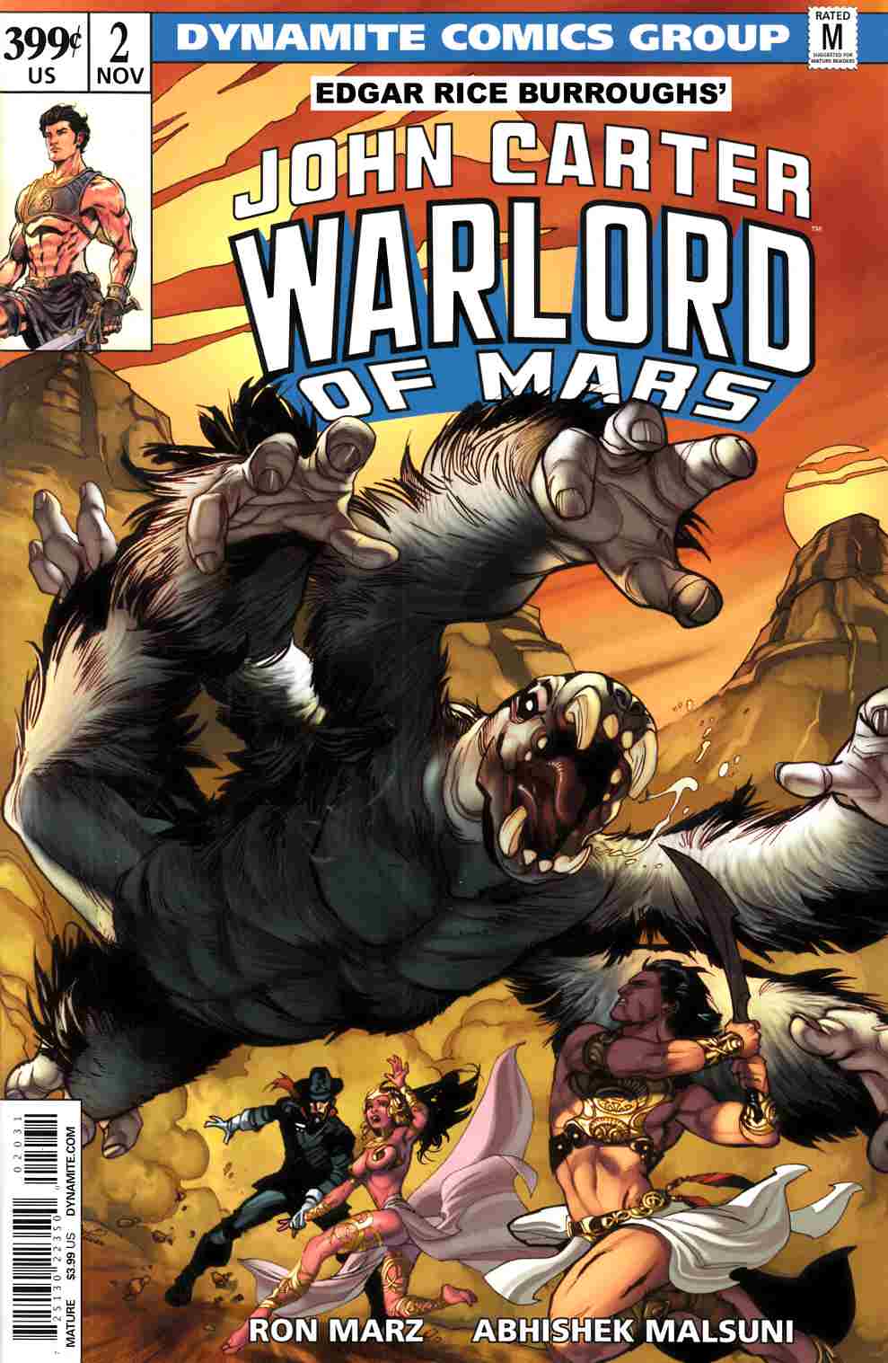 John Carter Warlord #2 Cover C Lupacchino Variant Cover [Dynamite Comic] THUMBNAIL