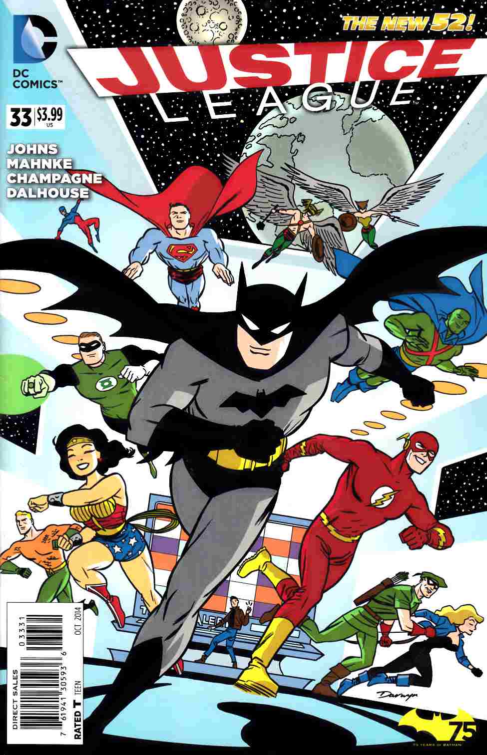 Justice League #33 Batman 75th Variant Cover [DC Comic] LARGE