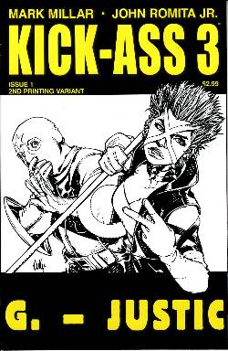 Kick-Ass 3 #1 Second Printing Hamner Cover [Icon Comic] LARGE