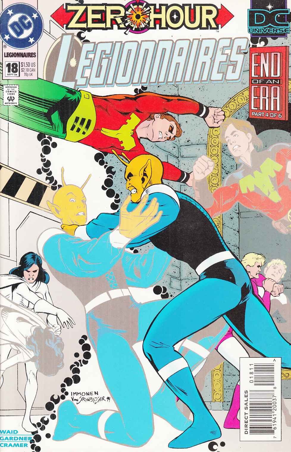 Legionnaires #18  Near Mint (9.4) [DC Comic] LARGE