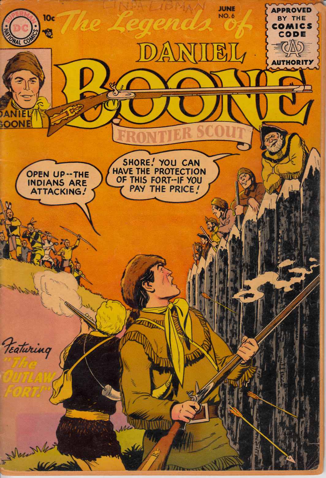 Legends of Daniel Boone #6 Good Minus (1.8) [DC Comic] THUMBNAIL