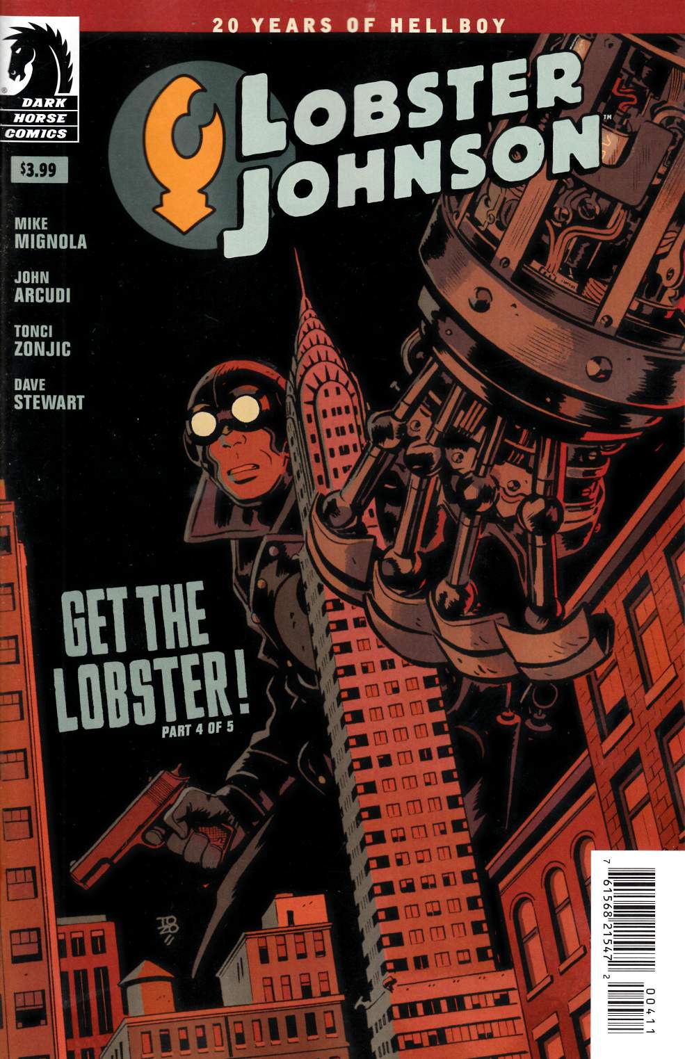 Lobster Johnson Get Lobster #4 Near Mint (9.4) [Dark Horse Comic] THUMBNAIL