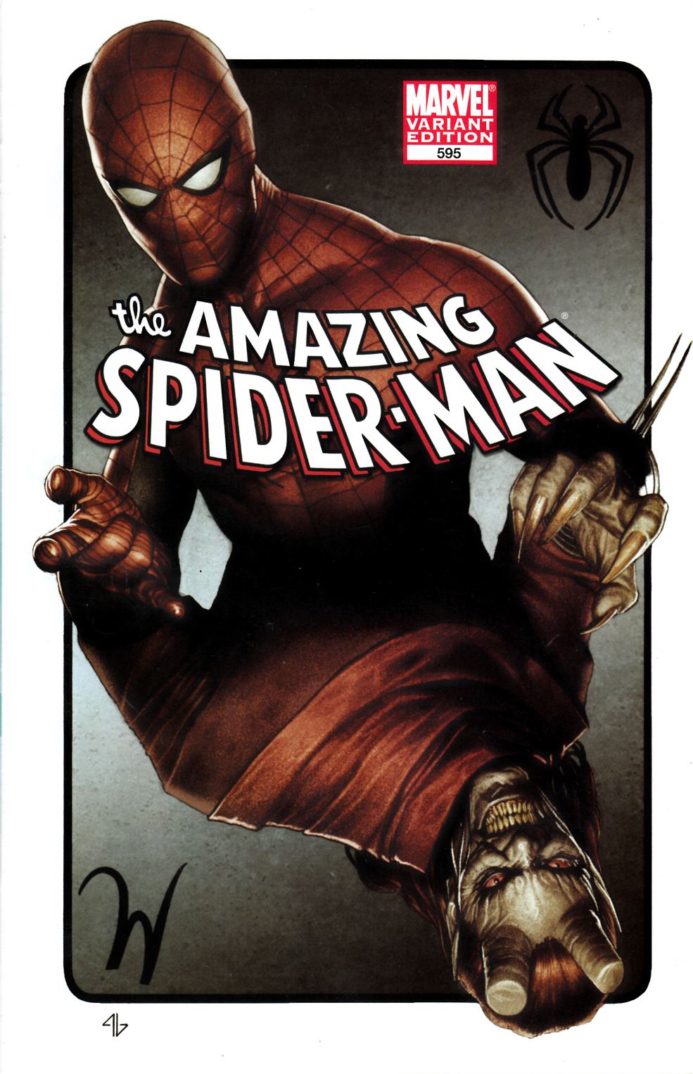Amazing Spider-Man #595 Granov Variant Cover Very Fine (8.0) [Marvel Comic] LARGE