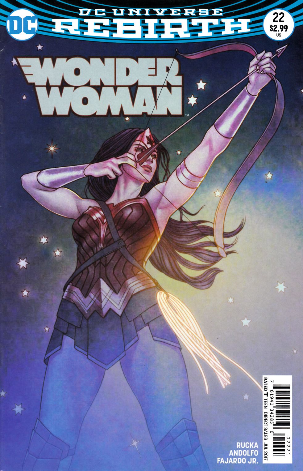 Wonder Woman #22 Frison Variant Cover Very Fine (8.0) [DC Comic]