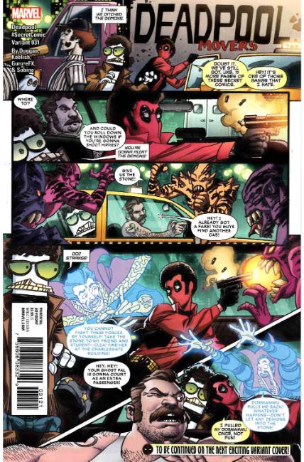 Deadpool #31 Koblish Secret Variant Cover [Marvel Comic] THUMBNAIL