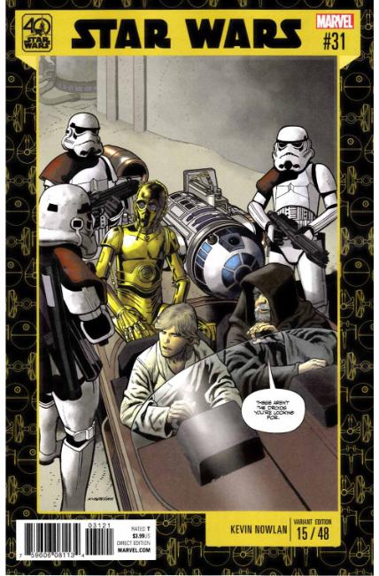 Star Wars #31 Nowlan 40th Anniversary Variant Cover [Marvel Comic] THUMBNAIL