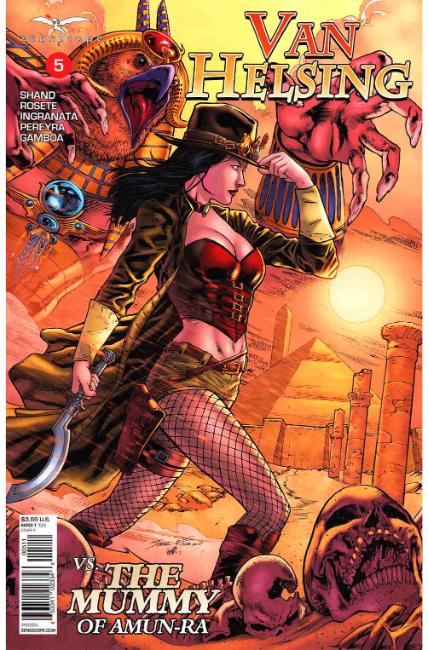 GFT Van Helsing vs the Mummy of Amun Ra #5 Cover A [Zenescope Comic] LARGE