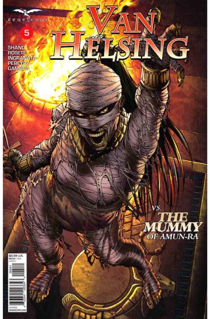 GFT Van Helsing vs the Mummy of Amun Ra #5 Cover D [Zenescope Comic] LARGE