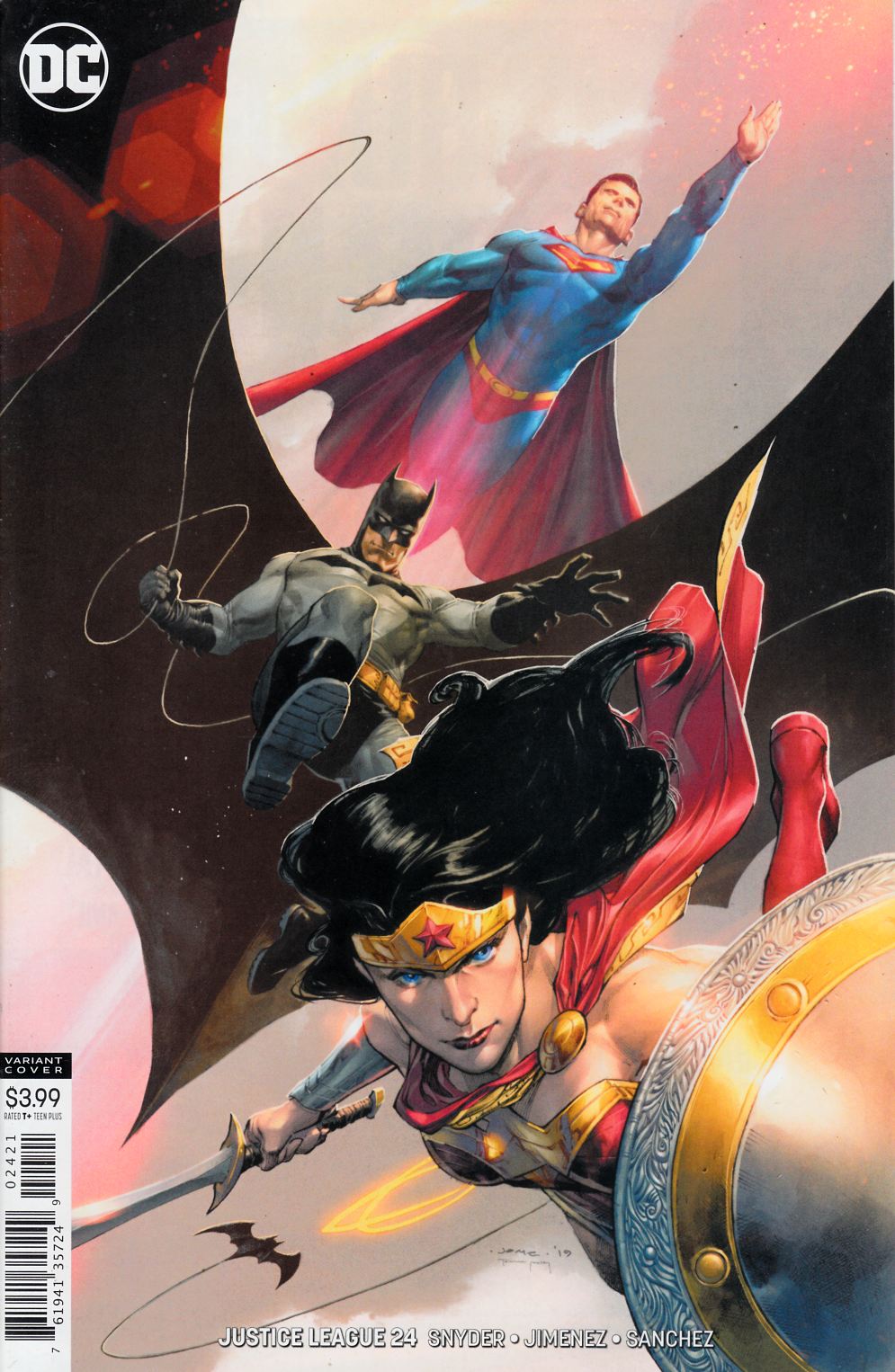 Justice League #24 Opena Variant Cover Near Mint (9.4) [DC Comic] THUMBNAIL