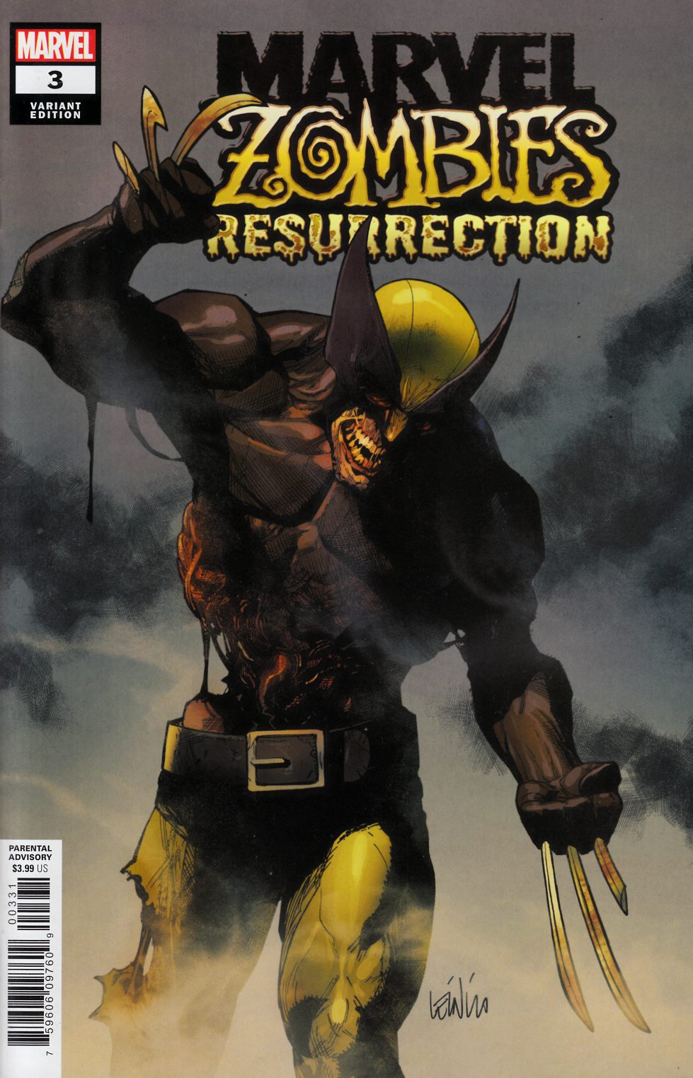 Marvel Zombies Resurrection #3 Yu Wolverine Variant Cover Near Mint (9.4)  [Marvel Comic]