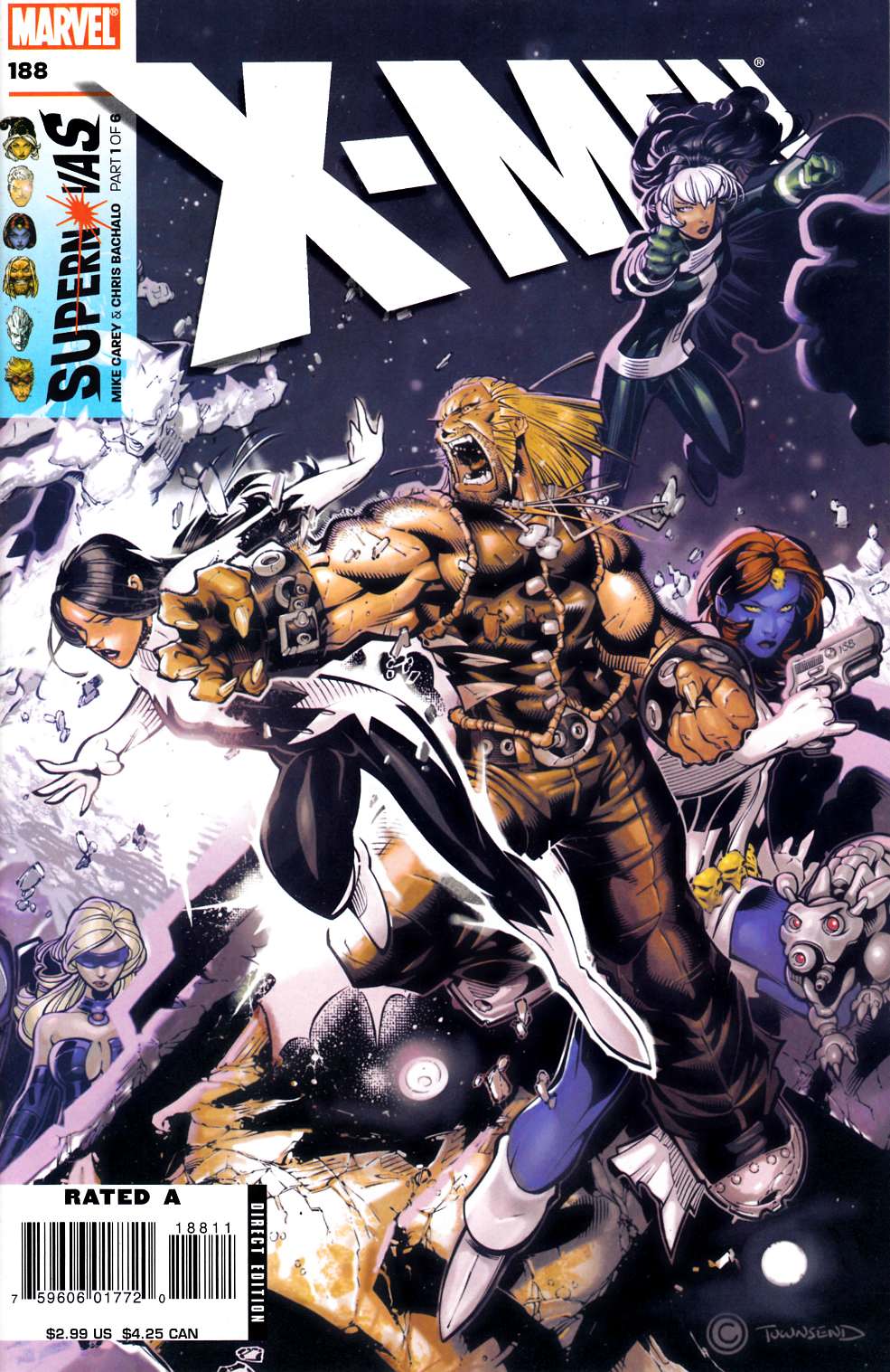 X-Men #188 Near Mint Minus (9.2) [Marvel Comic] LARGE