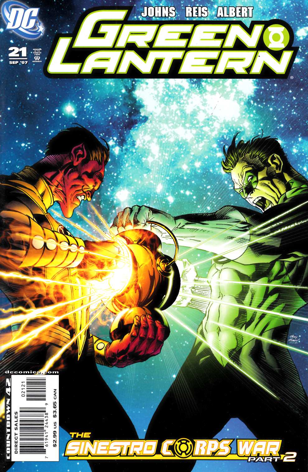 Green Lantern #21 Kubert Variant Cover Near Mint (9.4) [DC Comic]