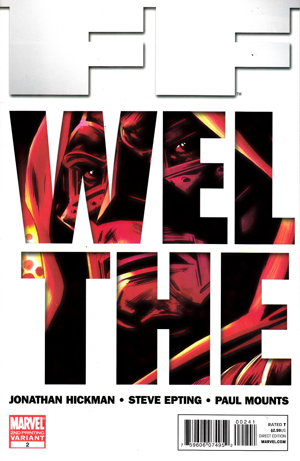 FF #2 Second Printing Fine (6.0) [Marvel Comic] LARGE