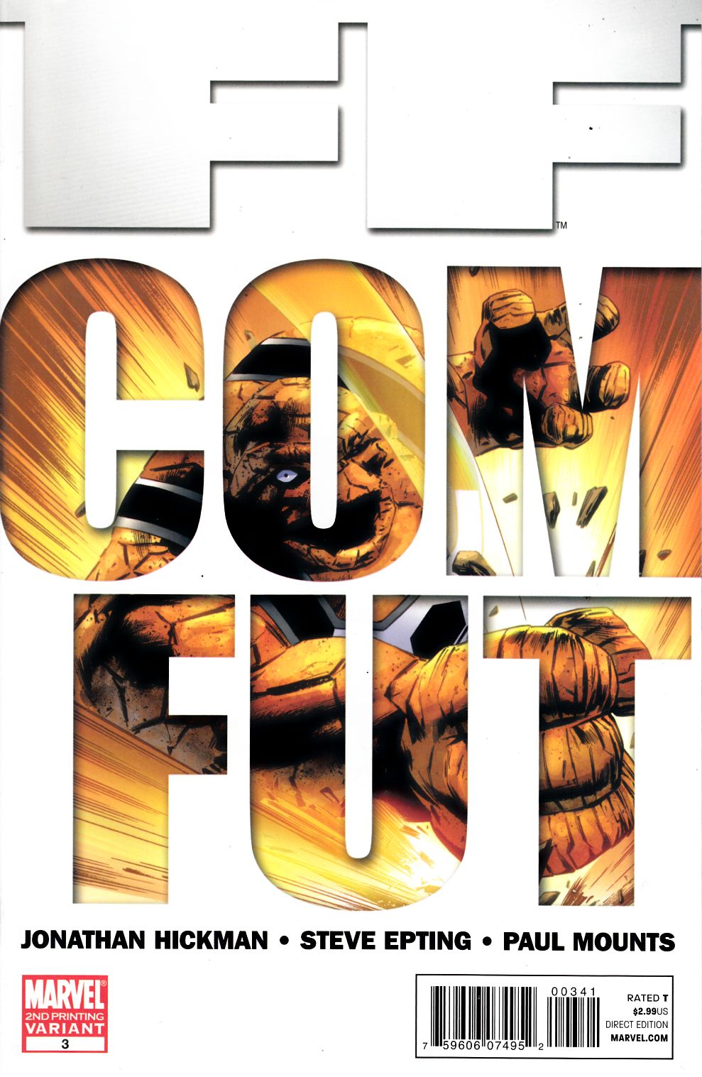 FF #3 Second Printing Fine (6.0) [Marvel Comic] THUMBNAIL