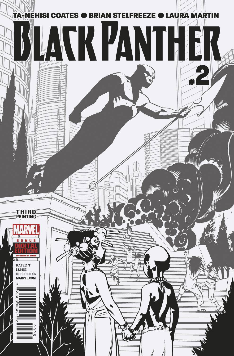 Black Panther #2 Third Printing Near Mint (9.4) [Marvel Comic] LARGE