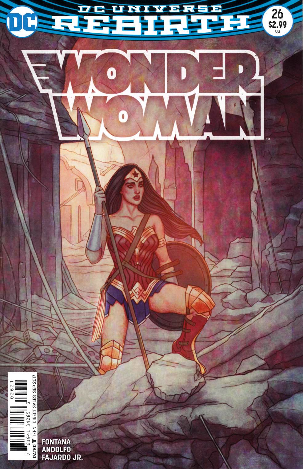 Wonder Woman #26 Frison Variant Cover Very Fine (8.0) [DC Comic]