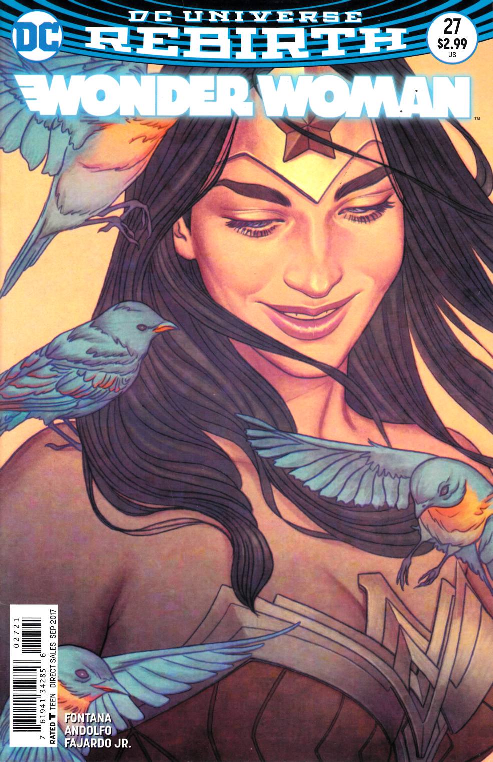 Wonder Woman #27 Frison Variant Cover Very Fine (8.0) [DC Comic]