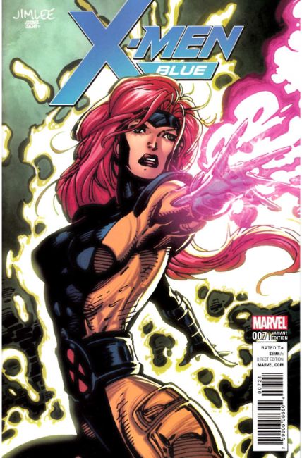 X-Men Blue #7 X-Men Card Variant Cover [Marvel Comic] LARGE