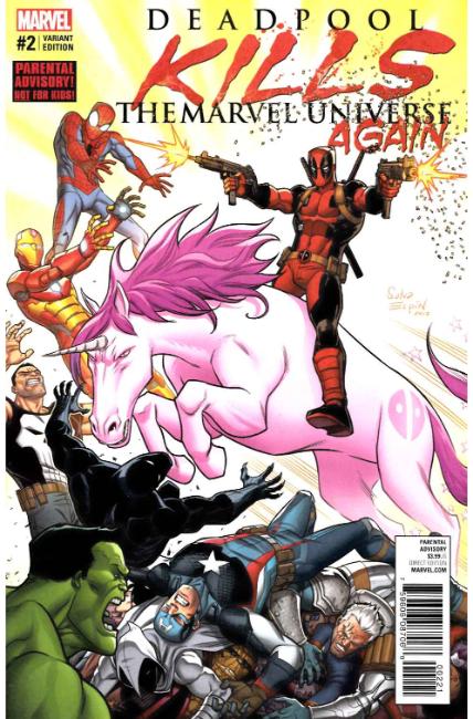 Deadpool Kills Marvel Universe Again 2 Espin Variant Cover Marvel Comic