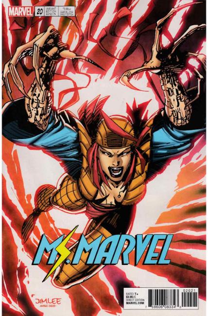 Ms Marvel #20 X-Men Card Variant Cover Very Fine (8.0) [Marvel Comic] LARGE