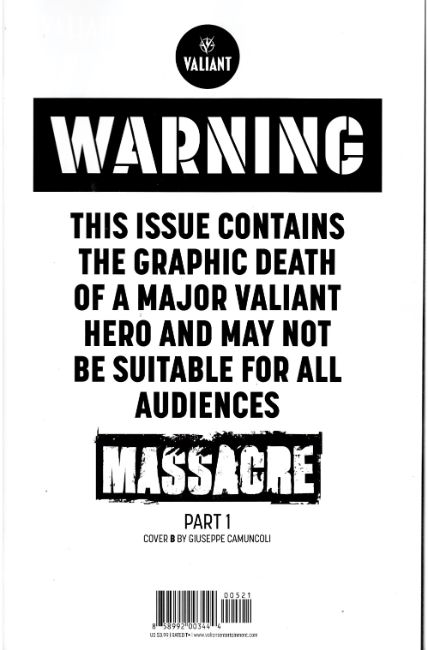 Harbinger Renegade #5 Cover B [Valiant Comic] THUMBNAIL
