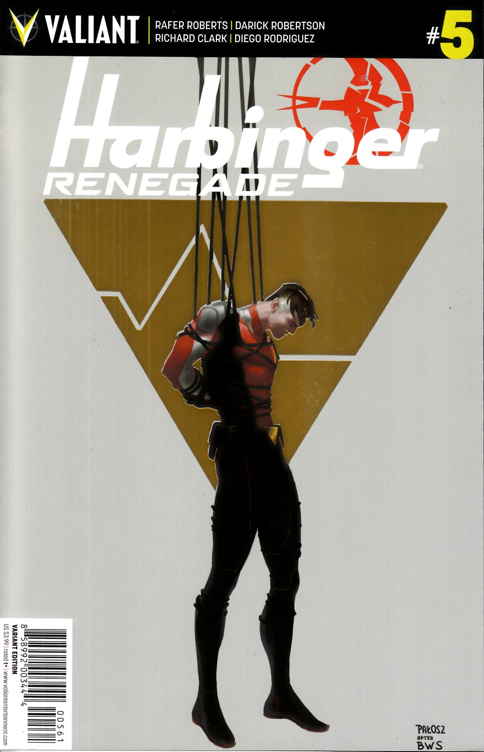 Harbinger Renegade #5 Cover F- Gold Foil Linewide Incentive [Valiant Comic] LARGE