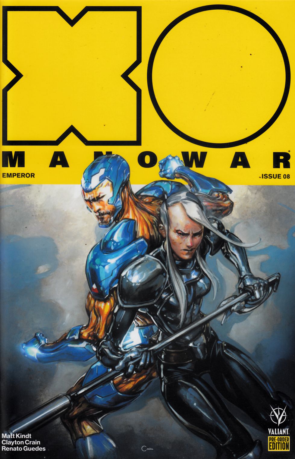 X-O Manowar #8 Preorder Edition Near Mint (9.4) [Valiant Comic] THUMBNAIL