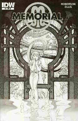 Memorial #5 Cover RI- Kaluta B&W Incentive [Comic] LARGE
