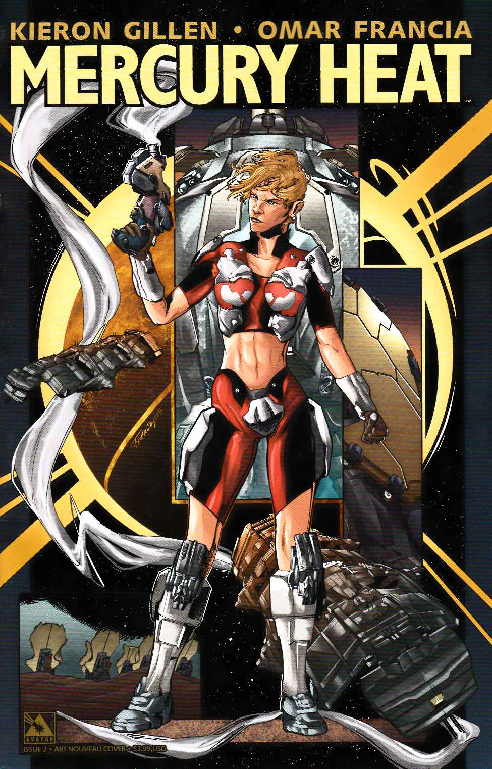 Mercury Heat #2 Art Nouveau Cover [Avatar Comic] THUMBNAIL
