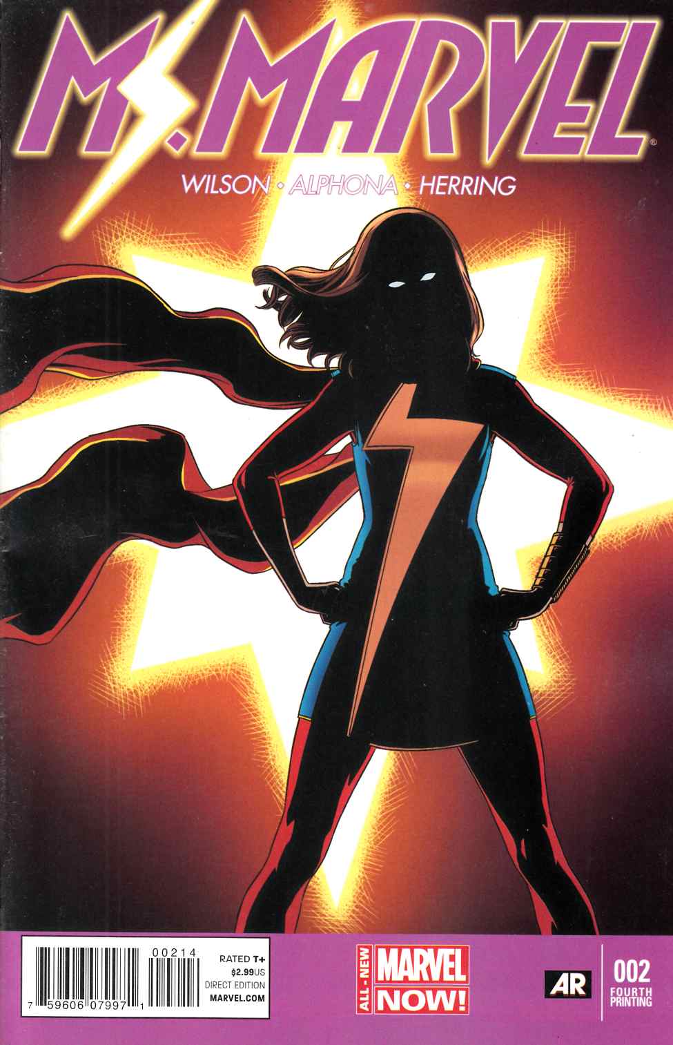 Ms Marvel #2 Fourth Printing Near Mint (9.4) [Marvel Comic] THUMBNAIL