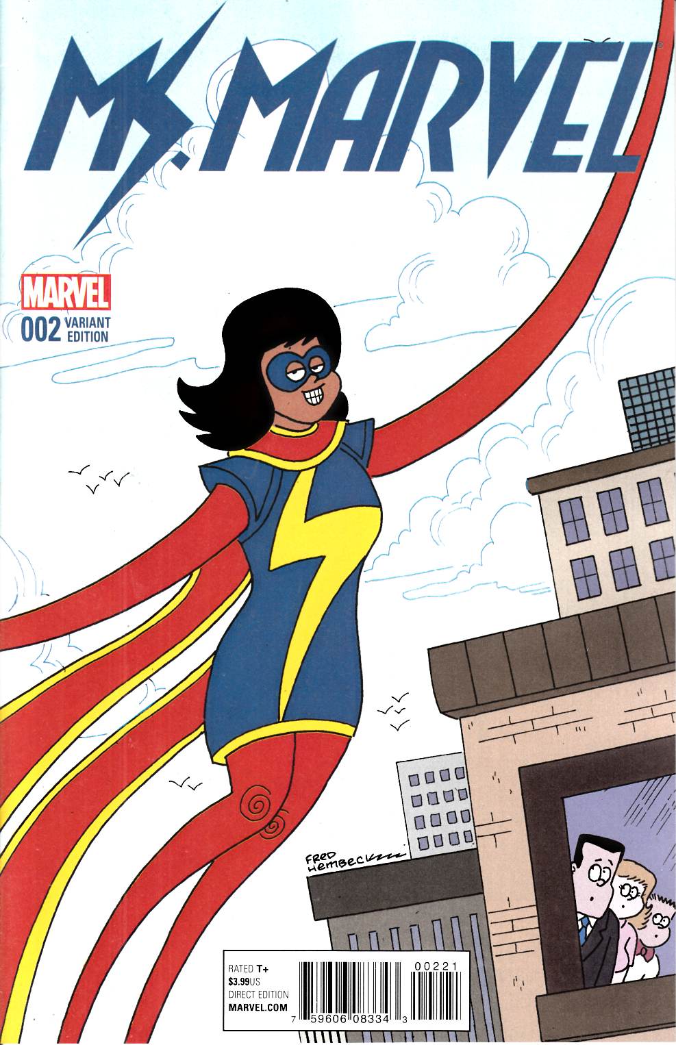 Ms Marvel #2 Hembeck Variant Cover Near Mint (9.4) [Marvel Comic] THUMBNAIL