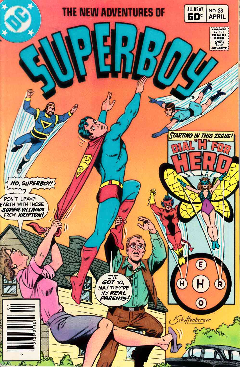 New Adventures of Superboy #28 Newsstand Near Mint Minus (9.2) [DC Comic] THUMBNAIL
