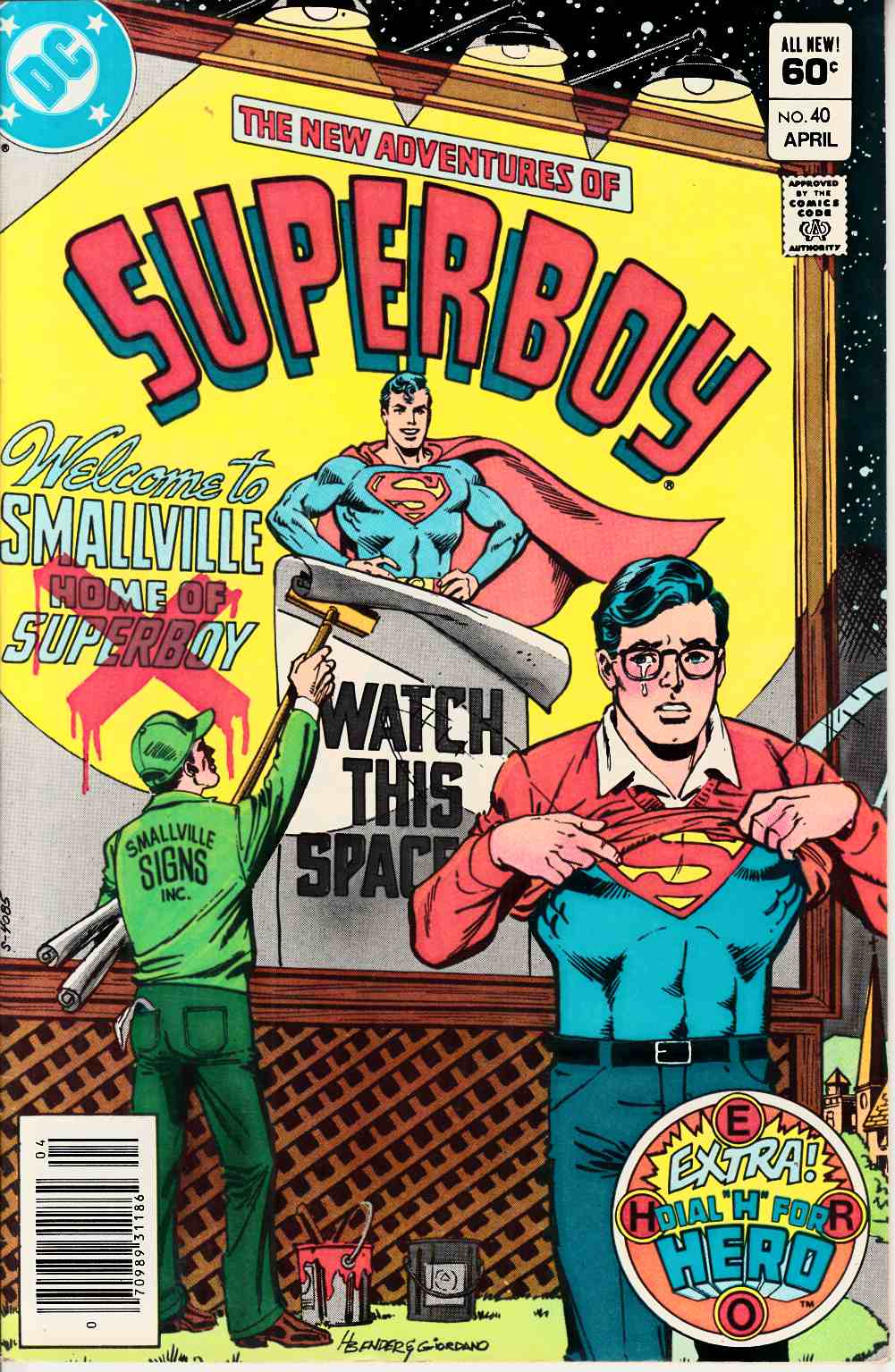 New Adventures of Superboy #40 Newsstand Edition Near Mint Minus  (9.2) [DC Comic] THUMBNAIL