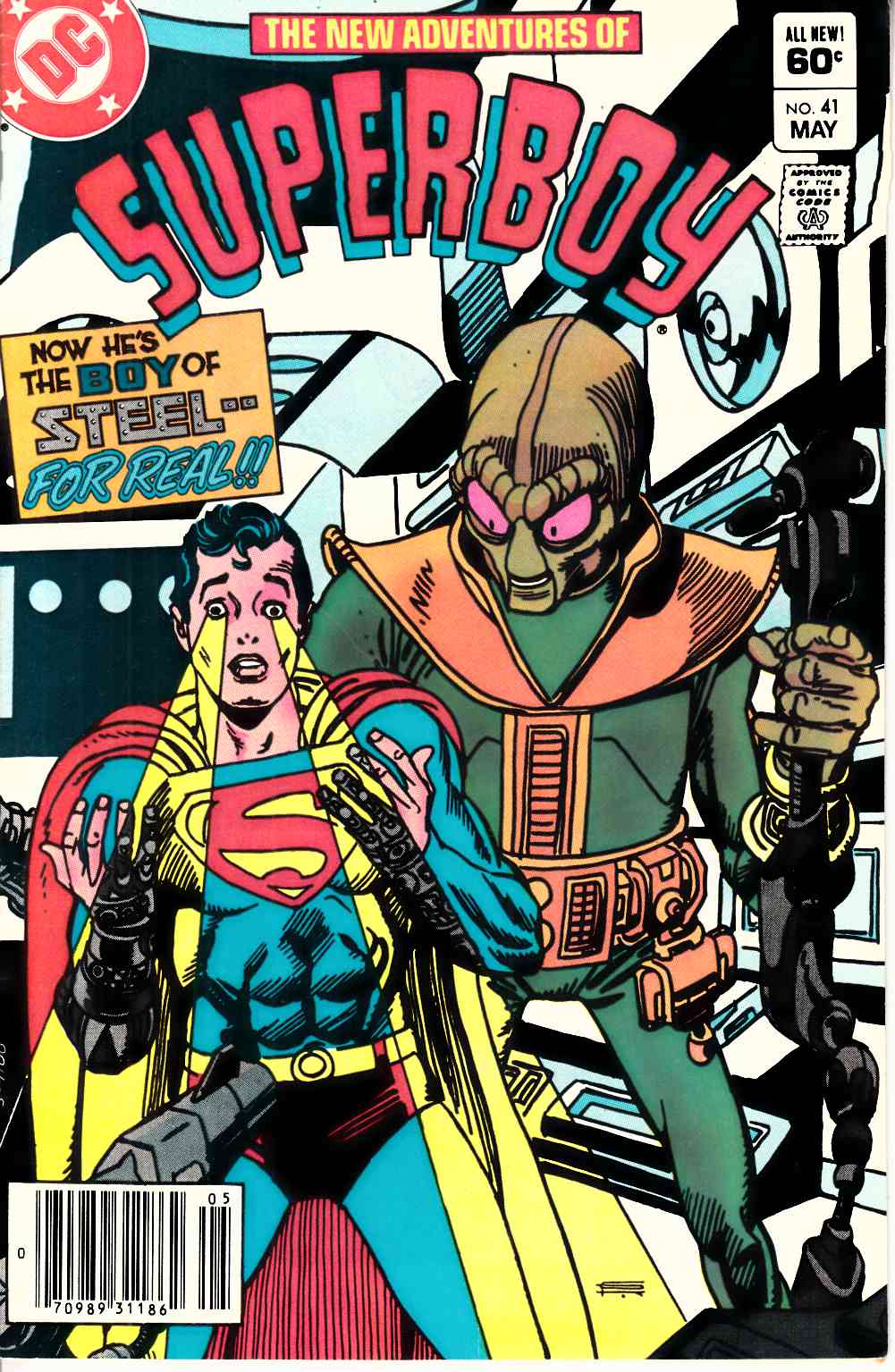New Adventures of Superboy #41 Newsstand Edition Very Fine (8.0) [DC Comic] THUMBNAIL
