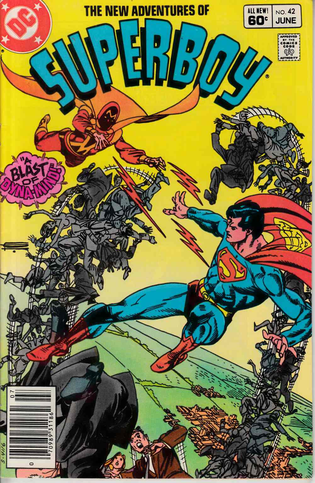 New Adventures of Superboy #42 Newsstand Edition Very Fine (8.0) [DC Comic] THUMBNAIL