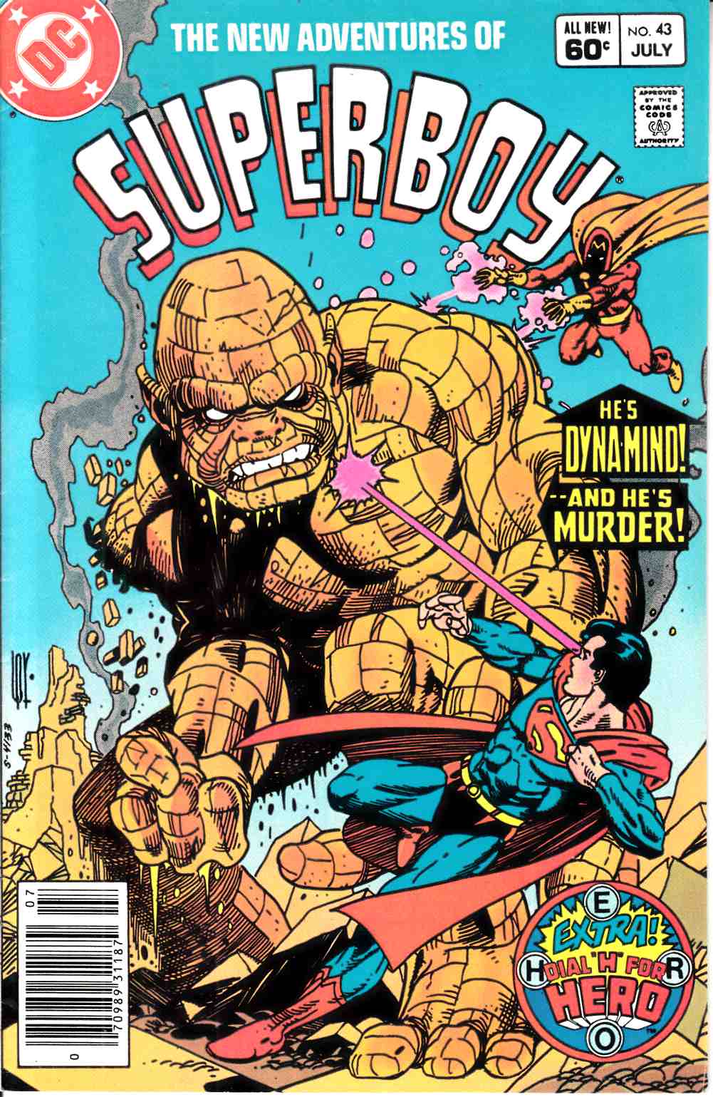 New Adventures of Superboy #43 Newsstand Edition Very Fine Minus (7.5) [DC Comic] THUMBNAIL