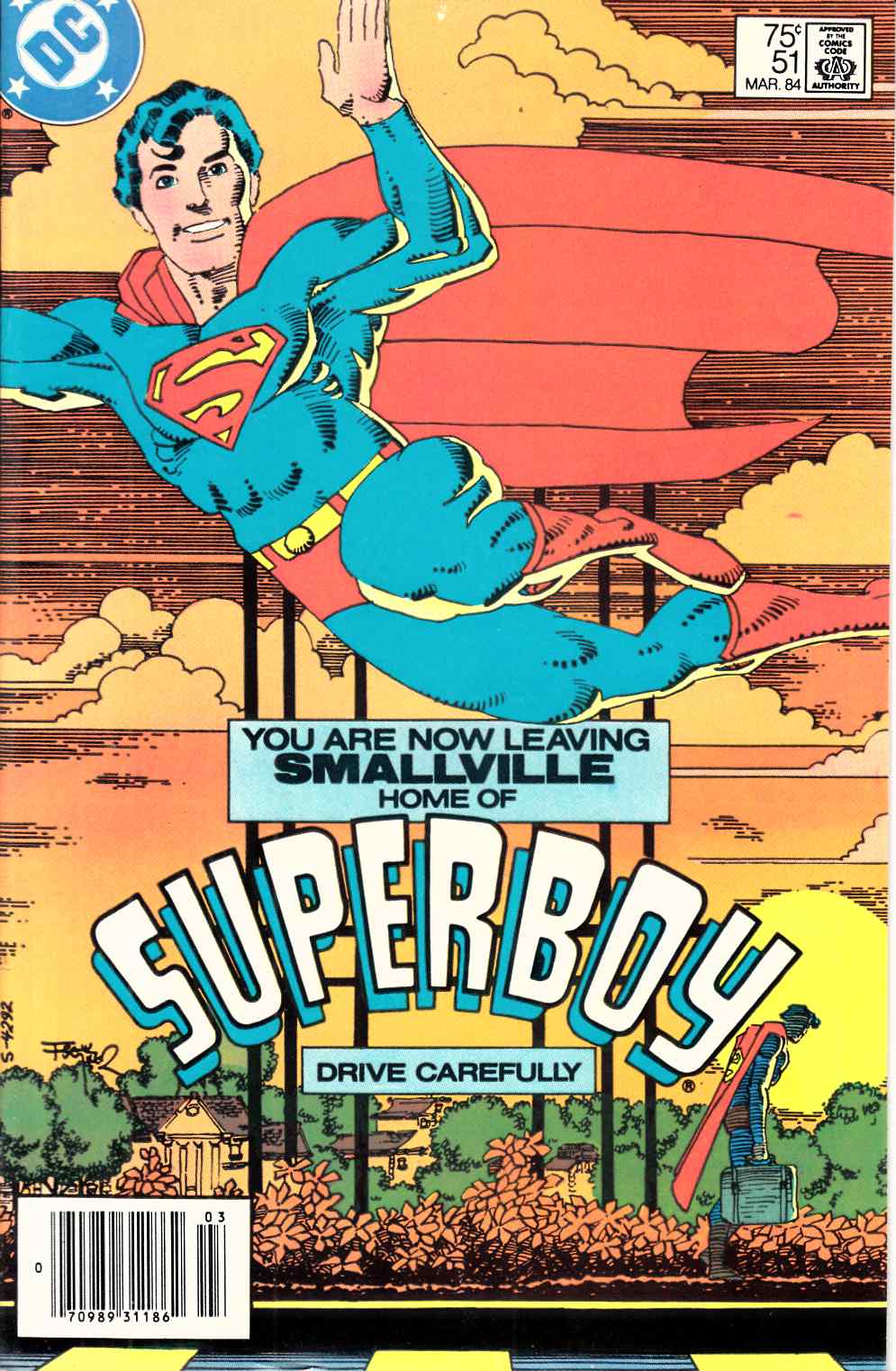 New Adventures of Superboy #51 Newsstand Edition Very Fine (8.0) [DC Comic] LARGE