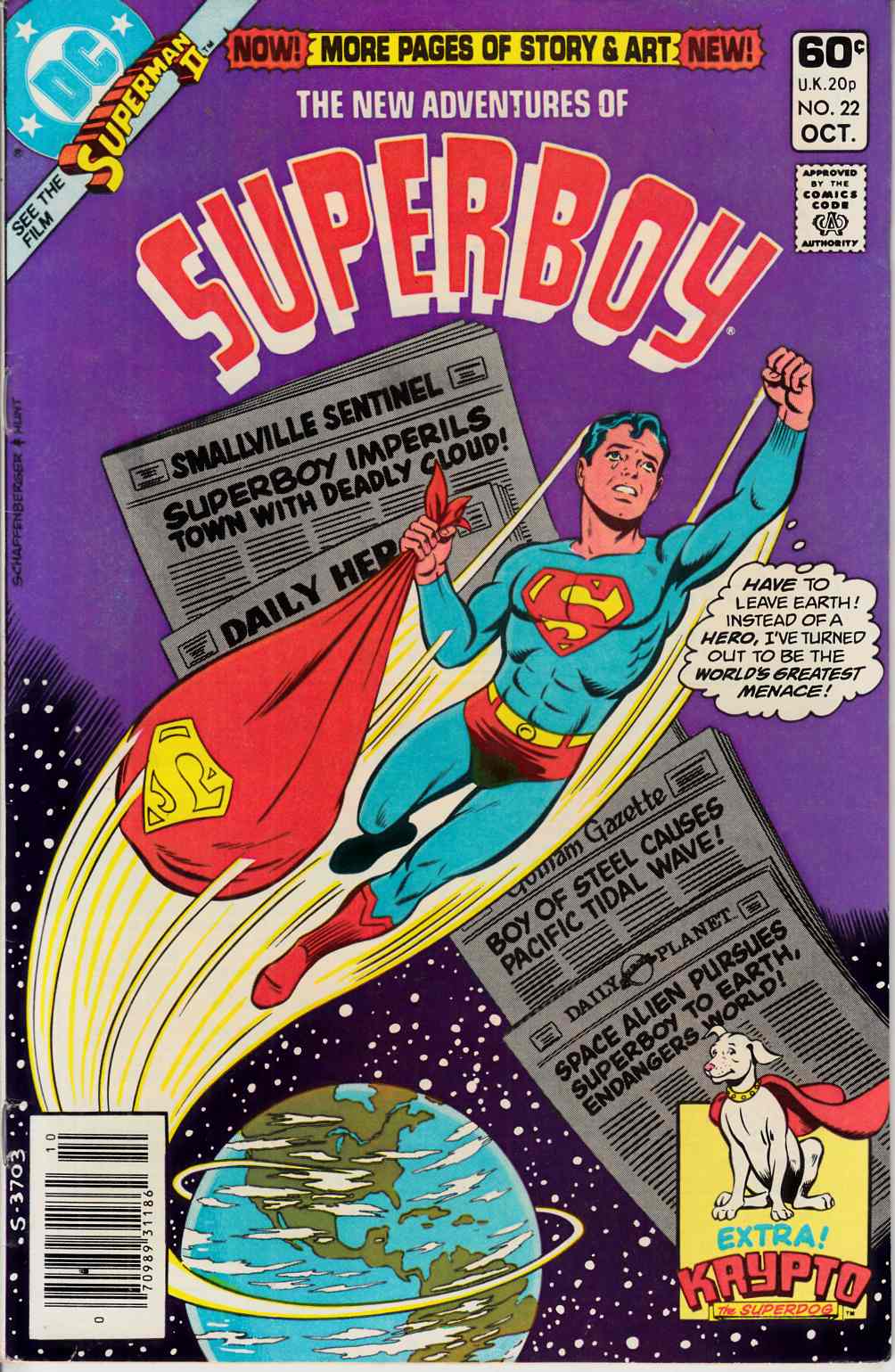 New Adventures of Superboy #22 Newsstand Very Fine (8.0) [DC Comic] THUMBNAIL