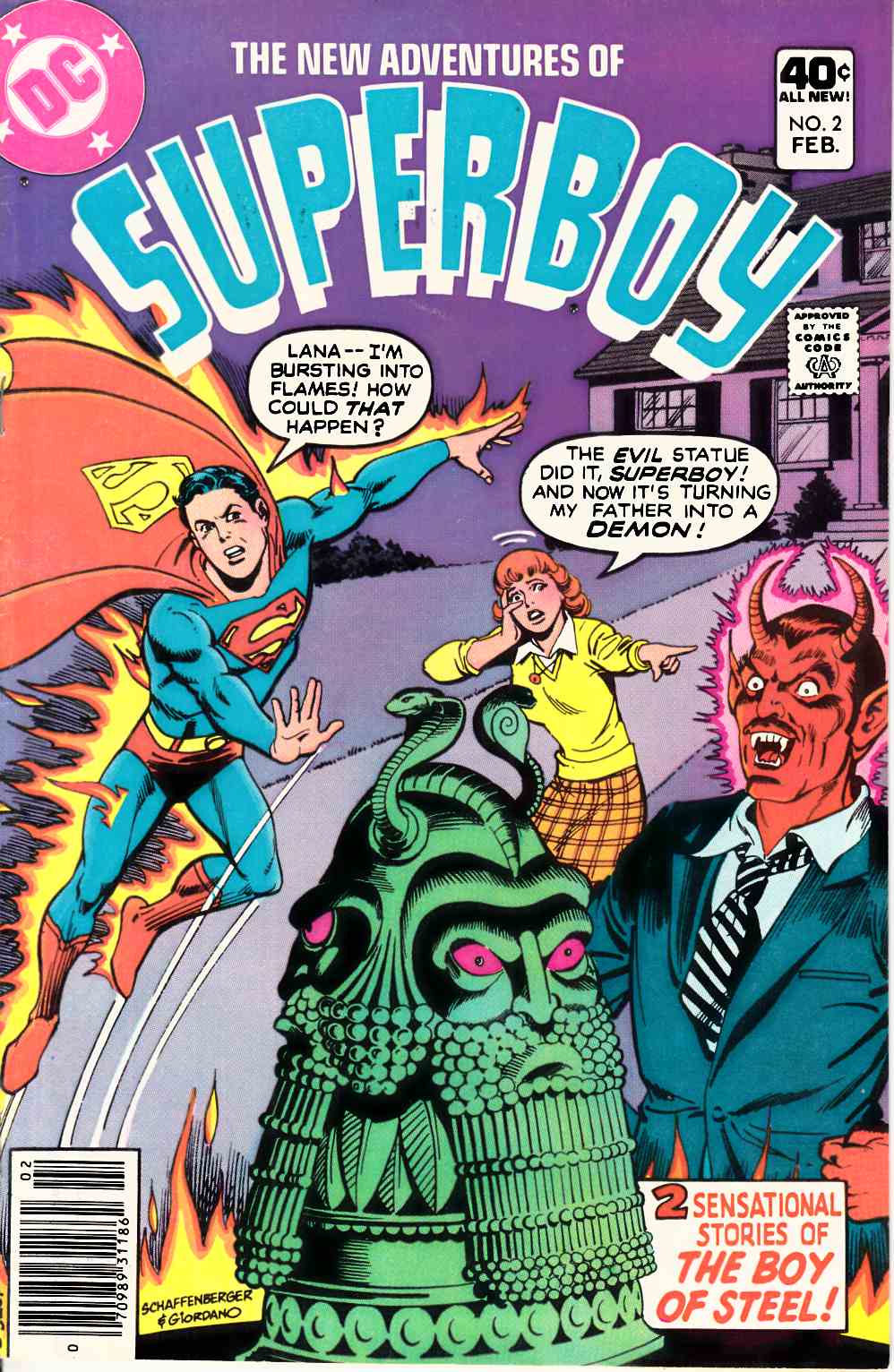 New Adventures of Superboy #2 Very Fine (8.0) [DC Comic] THUMBNAIL